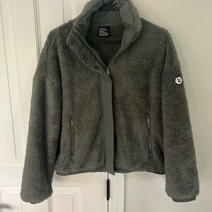 Vuori Forest Green Teddy Jacket